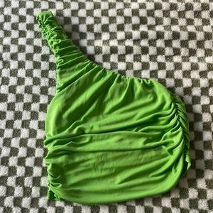 Ruched One Shoulder Top